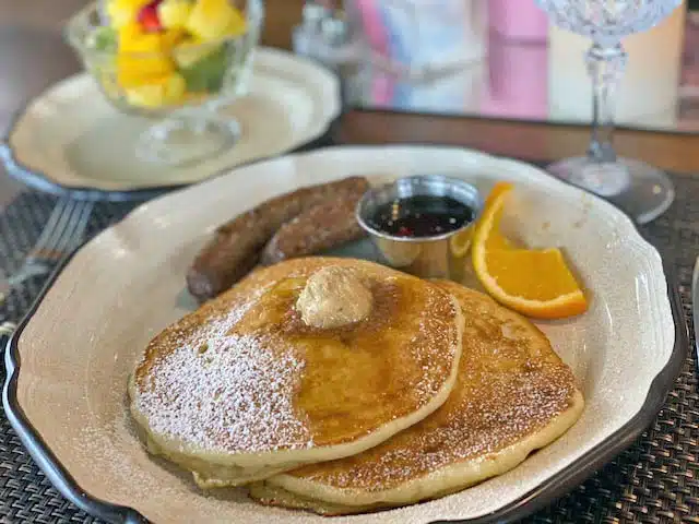 Pancake Breakfast served in your cottage