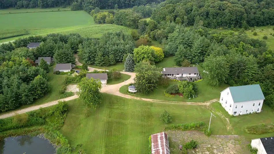 Arial view of Hawk valley Retreat and Cottages