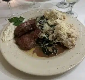 Beef Medalions on a plate