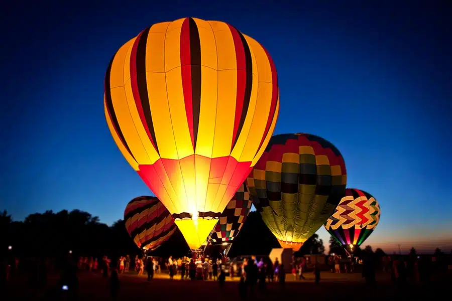 Nightglow at 2023 Great Galena Balloon Race