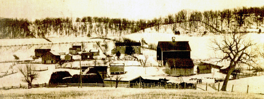 A view of the Cording farm circa 1905