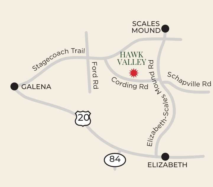 road map of the surrounding area